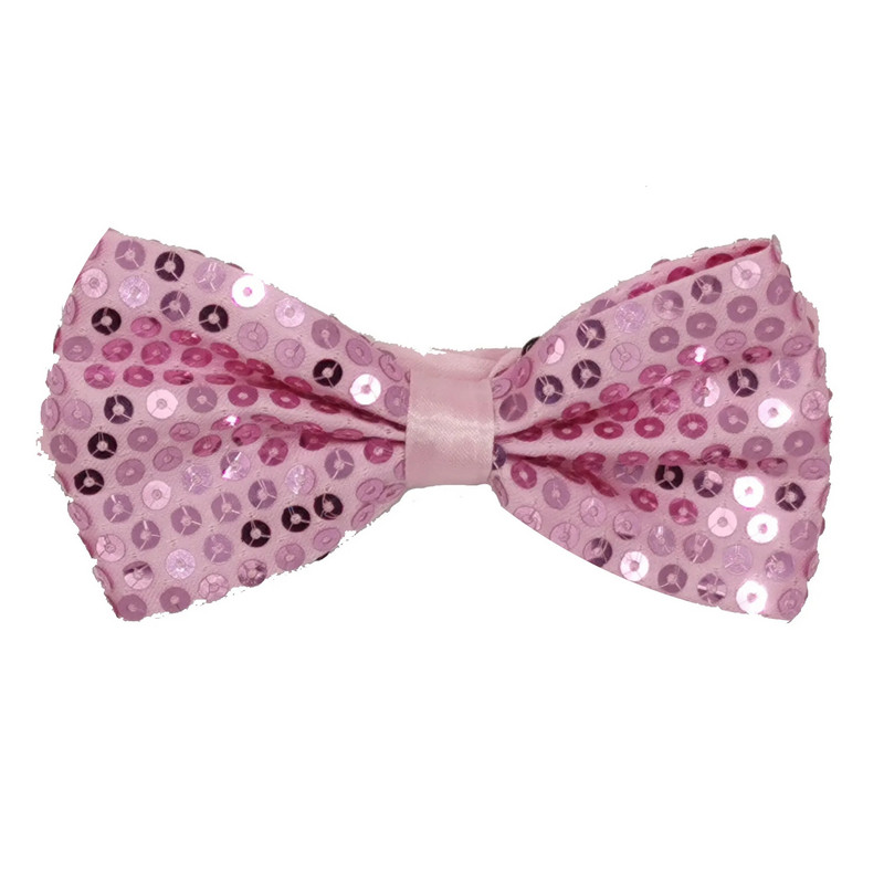 Sequin Bead kaklasaite Bow vienkrāsains kaklasaite atstarojošs plāksteris Bowtie Stage Performance Magic Performance ballīšu apģērbu aksesuāri