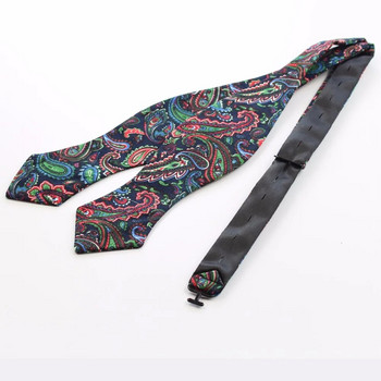 Мъжки ръчно изработени памучни вратовръзки с обикновена самостоятелна вратовръзка Дизайнерски вратовръзки с пейсли на цветя, вратовръзка, пеперуда