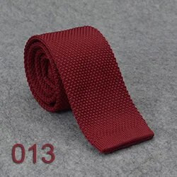 HUISHI Slim fashion Cravate tricotate pentru bărbați 5,5 cm pline Negru Alb Gri Albastru Bordeaux Cravată tricotate