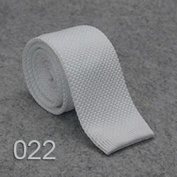 HUISHI Slim fashion Cravate tricotate pentru bărbați 5,5 cm pline Negru Alb Gri Albastru Bordeaux Cravată tricotate