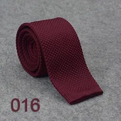 HUISHI Slim fashion Cravate tricotate pentru bărbați 5,5 cm pline Negru Alb Gri Albastru Bordeaux Cravată tricotate