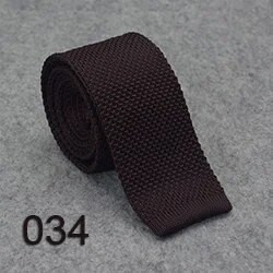 HUISHI Slim fashion Cravate tricotate pentru bărbați 5,5 cm pline Negru Alb Gri Albastru Bordeaux Cravată tricotate
