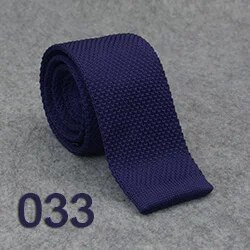 HUISHI Slim fashion Cravate tricotate pentru bărbați 5,5 cm pline Negru Alb Gri Albastru Bordeaux Cravată tricotate