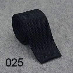 HUISHI Slim fashion Cravate tricotate pentru bărbați 5,5 cm pline Negru Alb Gri Albastru Bordeaux Cravată tricotate