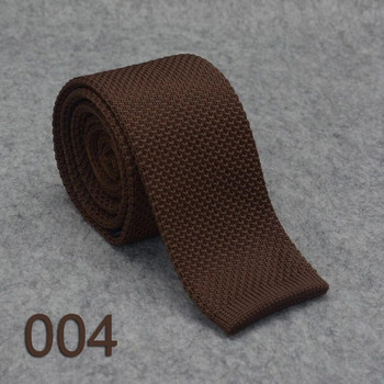 HUISHI Тънки модни плетени вратовръзки за мъже 5,5 см плътен Черен Бял Сиво Син Бордо Плетена вратовръзка
