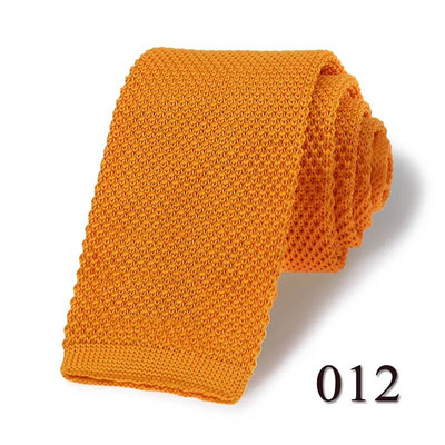 HUISHI Slim fashion Cravate tricotate pentru bărbați 5,5 cm pline Negru Alb Gri Albastru Bordeaux Cravată tricotate