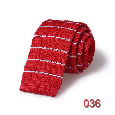 HUISHI Slim fashion Cravate tricotate pentru bărbați 5,5 cm pline Negru Alb Gri Albastru Bordeaux Cravată tricotate