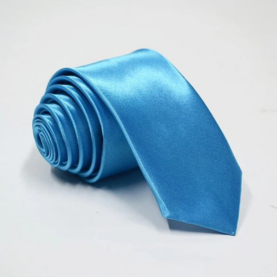 HUISHI kaklasaite vīriešiem tievs kaklasaite vienkrāsains kaklasaite poliestera šaura kaklasaite 5cm platums 38 krāsas zils zelta ballīte formālas kaklasaites modes