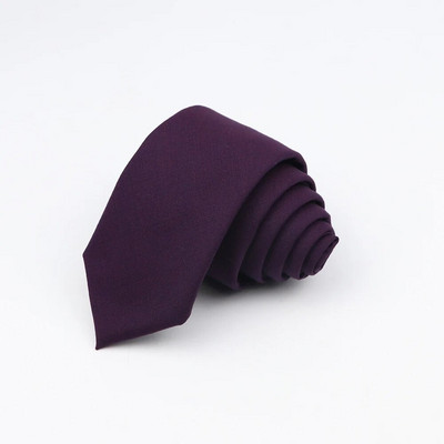 Liela daudzuma bambusa šķiedras kaklasaites vīriešiem Slim kaklasaite vienkrāsains kaklasaite Bambusa šķiedra Šaura Cravat 6cm platums 15 krāsas