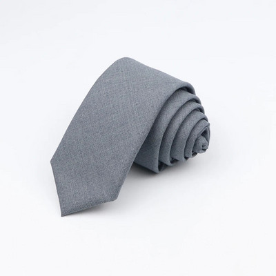 Liela daudzuma bambusa šķiedras kaklasaites vīriešiem Slim kaklasaite vienkrāsains kaklasaite Bambusa šķiedra Šaura Cravat 6cm platums 15 krāsas