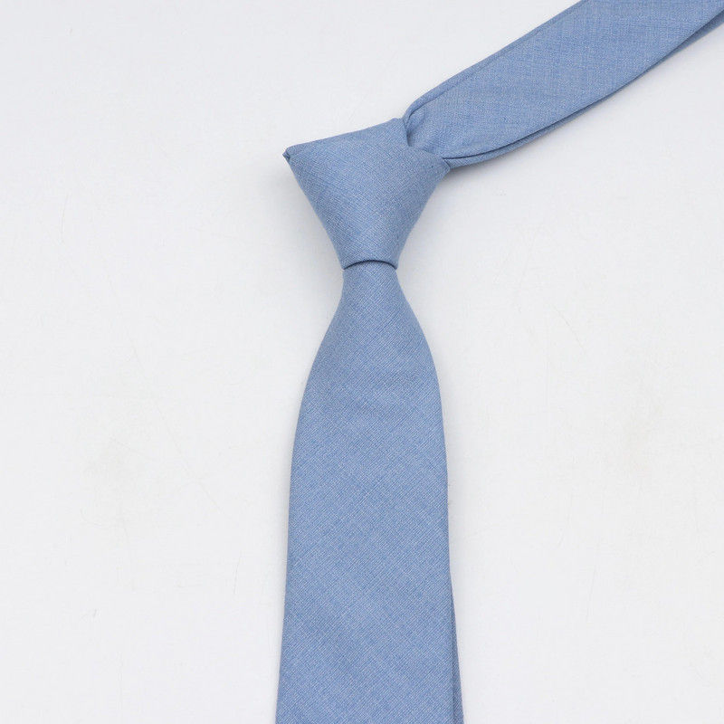 Liela daudzuma bambusa šķiedras kaklasaites vīriešiem Slim kaklasaite vienkrāsains kaklasaite Bambusa šķiedra Šaura Cravat 6cm platums 15 krāsas