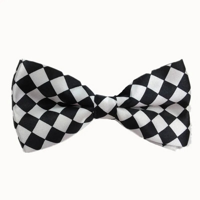 Papion pentru bărbați ajustabil, carouri, buline, smoking pre-legat, papion fluture, cravată formală, accesorii pentru petrecere de nuntă