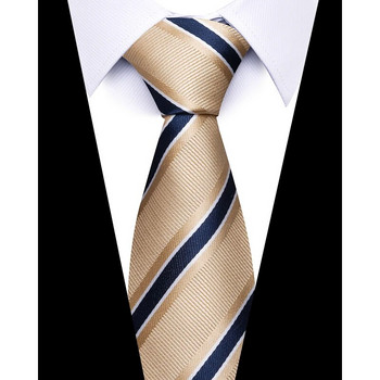 Вратовръзка за мъже Най-нов дизайн Фабрична разпродажба Гореща разпродажба 7,5 см вратовръзка Жълта карирана риза Аксесоари Мъжки рожден ден на Ейбрахам Линкълн