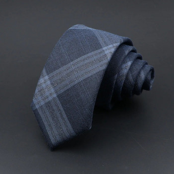 Мъжки вратовръзки Класически жакардови раирани карирани вратовръзки 6 см тесни вратовръзки Полиестерна тясна яка Костюм Риза Вратовръзка Аксесоари Подарък