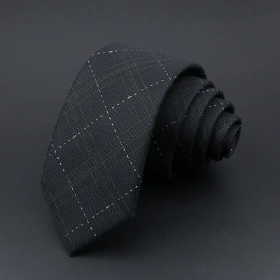 Vīriešu kaklasaites Klasiska žakarda svītraina rūtainā kaklasaite 6cm šauras kaklasaites poliestera šaura apkakle, tērps krekls kaklasaite aksesuāri dāvana