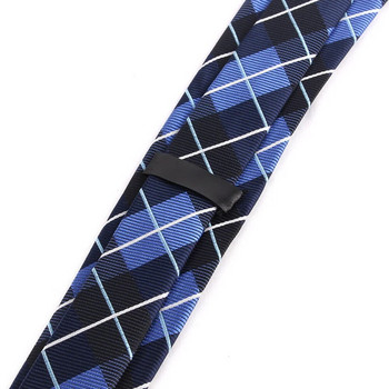 Νέα ζακάρ καρό γραβάτα για άντρες Γυναικεία Πολυεστερική ριγέ γραβάτα λαιμού για γάμους επαγγελματικά κοστούμια ενηλίκων Skinny Ties Λεπτή ανδρική γραβάτα
