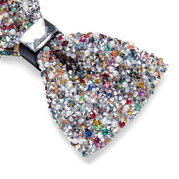 Fashion Diamond Bowtie for Man Party Μοναδικά πολύχρωμα ανδρικά προδεμένα μαργαριταρένια παπιγιόν Λευκό Πράσινο Κόκκινο Επαγγελματικοί κόμποι πεταλούδας