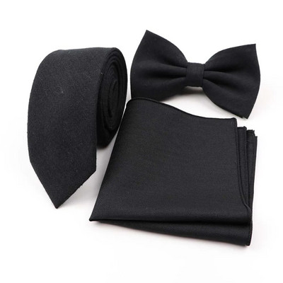 Vīriešu dizaineru tievs vienkrāsains kabatas kvadrātveida kabatlakats tauriņš tauriņš kaklasaišu komplekts