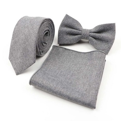 Vīriešu dizaineru tievs vienkrāsains kabatas kvadrātveida kabatlakats tauriņš tauriņš kaklasaišu komplekts