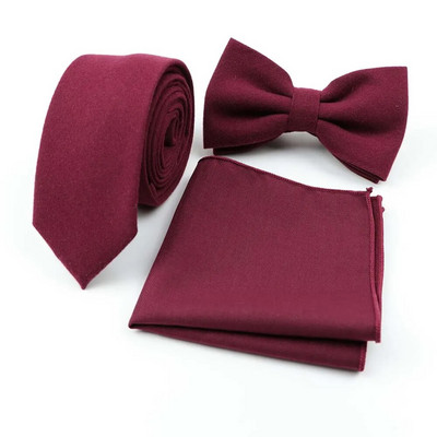 Vīriešu dizaineru tievs vienkrāsains kabatas kvadrātveida kabatlakats tauriņš tauriņš kaklasaišu komplekts