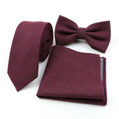 Vīriešu dizaineru tievs vienkrāsains kabatas kvadrātveida kabatlakats tauriņš tauriņš kaklasaišu komplekts