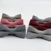 Bērnu svītrainās krāsas tauriņš Svinīga kokvilnas tauriņš Bērnu klasiskās cietās taurītes Krāsainas tauriņu kāzu ballītes mājdzīvnieku smokinga kaklasaites