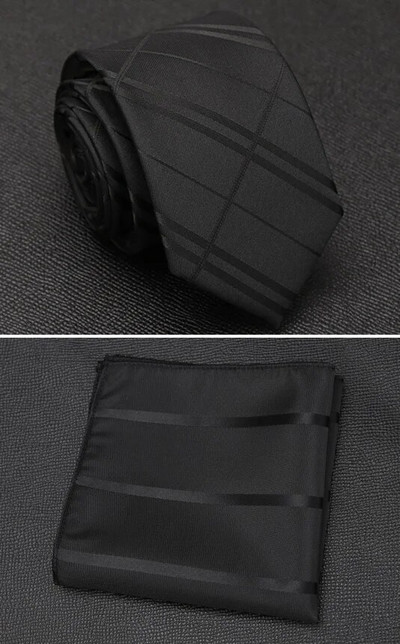 XGVOKH vīriešu kaklasaites komplekts Modes kāzu kaklasaites vīriešiem Hanky kaklasaite Dot svītrainām Gravata žakarda kaklasaites saviesīgie ballīšu aksesuāri