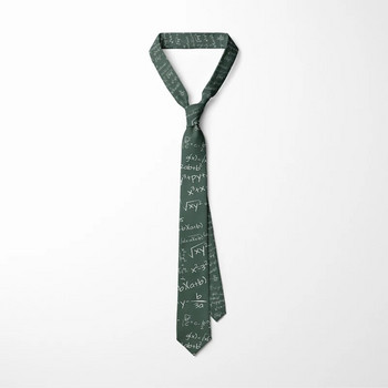 Мъжки модни дигитални уравнения 3D печатни вратовръзки 8 см черни креативни нови вратовръзки за мъже Уникални парти сватбени аксесоари