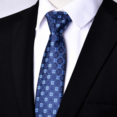 JAUNAS Paisley rāvējslēdzēja kaklasaites vīriešiem 7 CM šauras kaklasaites, stingras svītrainas kaklasaites vīriešiem, automātiskās rāvējslēdzēja kaklasaites, zilas, slinkas kaklasaites