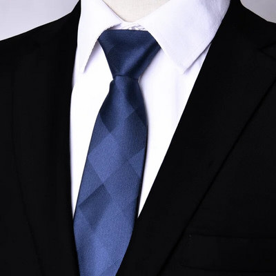 JAUNAS Paisley rāvējslēdzēja kaklasaites vīriešiem 7 CM šauras kaklasaites, stingras svītrainas kaklasaites vīriešiem, automātiskās rāvējslēdzēja kaklasaites, zilas, slinkas kaklasaites