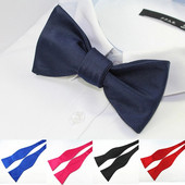 Ricnais Silk Self Παπιγιόν για Ανδρικό Νυφικό Παπιγιόν Κόκκινο μαύρο μασίφ κοστούμι παπιγιόν Γυναικείο αξεσουάρ γραβάτα για επαγγελματικό πάρτι