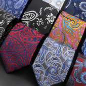 Uudne Paisley Ties Meeste moodne lips 8 cm kaelalips äripulmadeks Lilleline kikilips Peigmehe kaelalips Cravat Kingitused