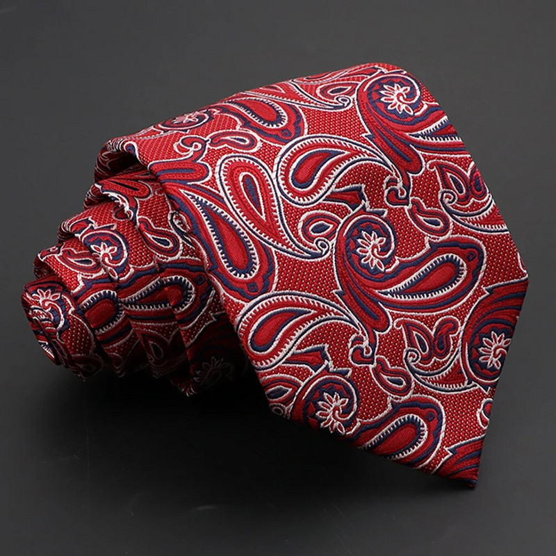 Uudne Paisley Ties Meeste moodne lips 8 cm kaelalips äripulmadeks Lilleline kikilips Peigmehe kaelalips Cravat Kingitused