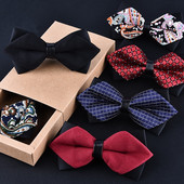 Cele mai noi accesorii pentru bărbați cu nod fluture de înaltă calitate papion cravată roșie neagră costum comercial formal ceremonia de nuntă