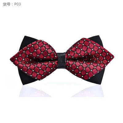 Cele mai noi accesorii pentru bărbați cu nod fluture de înaltă calitate papion cravată roșie neagră costum comercial formal ceremonia de nuntă