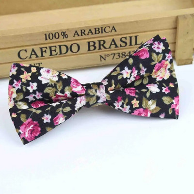 Papioni cu flori pentru bărbați, smoking, bumbac, designer, fluture colorat, flori, trandafir, papion cachetadă, petrecere de nuntă, cravată casual papion