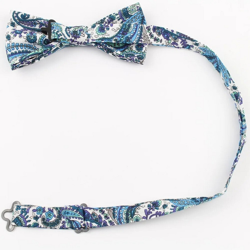 Lilleline meeste kikilips, smoking puuvillane disainer, värviline liblikas lilleline roos Paisley kikipüksid pulmapidu, vabaaja kravati kikilips