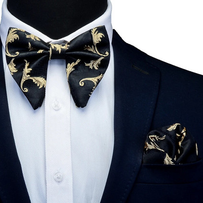 Ricnai Red Green Zīda kabatas kvadrātveida liela tauriņa komplekts Mens Silm ballītei līgavaiņa kabatlakats tauriņš Krūšu aksesuāri