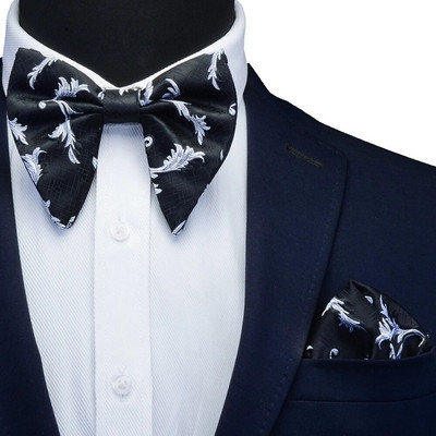 Ricnai Red Green Zīda kabatas kvadrātveida liela tauriņa komplekts Mens Silm ballītei līgavaiņa kabatlakats tauriņš Krūšu aksesuāri