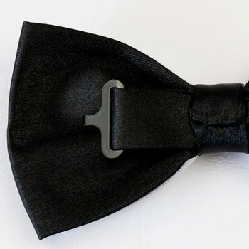 Мъжки моден смокинг Класическа вратовръзка Регулируема обикновена двуцветна папийонка Завързана сватбена папийонка за декорация на вечерно парти