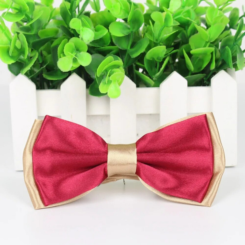 Meeste moodne smoking klassikaline lips, reguleeritav tavaline kahevärviline kikilips, seotud pulmakikilips õhtuse peo kaunistamiseks