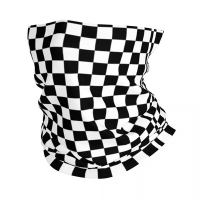 Ska Stripes Bandana Neck Cover Шахматна дъска Балаклави с геометрични райета Маска Шал Лента за глава Колоездене Унисекс Възрастен Дишащ