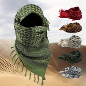 Eșarfă arabă tactică de vară pentru femei, iarnă, rezistentă la vânt, în aer liber, pentru bărbați, la modă, eșarfă hijab de primăvară, eșarfă în carouri pentru cap, menține căldura