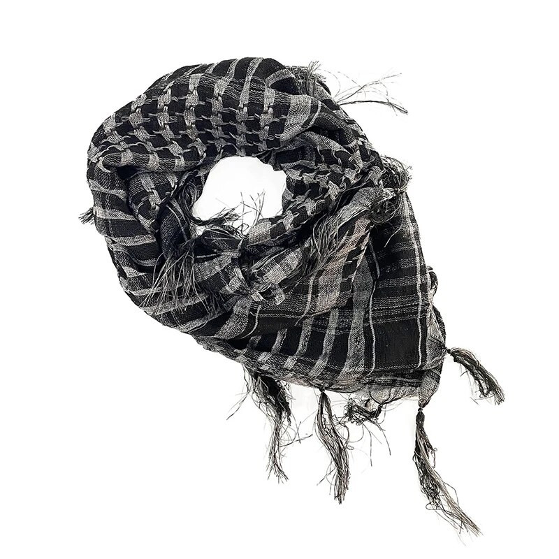 Vasaras sieviešu taktiska arābu šalle ziemas vēja necaurlaidīga āra vīriešu modes hidžāba šalle Pavasara armijas rūtainā galvas lakats Uzglabā siltumu