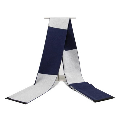 Augstas kvalitātes kašmira Solid Grey melna Navy vīriešu butika stila rūtainas svītrainas šalles savārstījuma krāsā 30x180cm vairumtirdzniecība mazumtirdzniecība