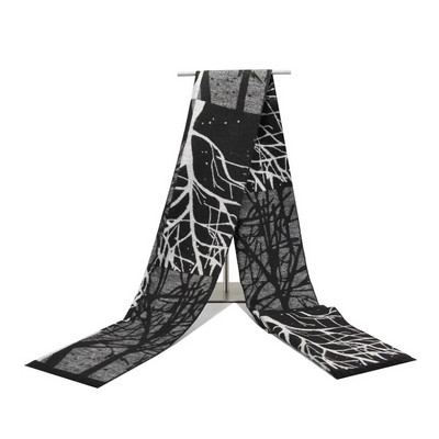 Augstas kvalitātes kašmira Solid Grey melna Navy vīriešu butika stila rūtainas svītrainas šalles savārstījuma krāsā 30x180cm vairumtirdzniecība mazumtirdzniecība