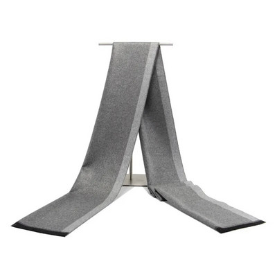 Augstas kvalitātes kašmira Solid Grey melna Navy vīriešu butika stila rūtainas svītrainas šalles savārstījuma krāsā 30x180cm vairumtirdzniecība mazumtirdzniecība