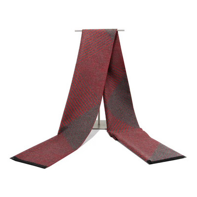 Augstas kvalitātes kašmira Solid Grey melna Navy vīriešu butika stila rūtainas svītrainas šalles savārstījuma krāsā 30x180cm vairumtirdzniecība mazumtirdzniecība