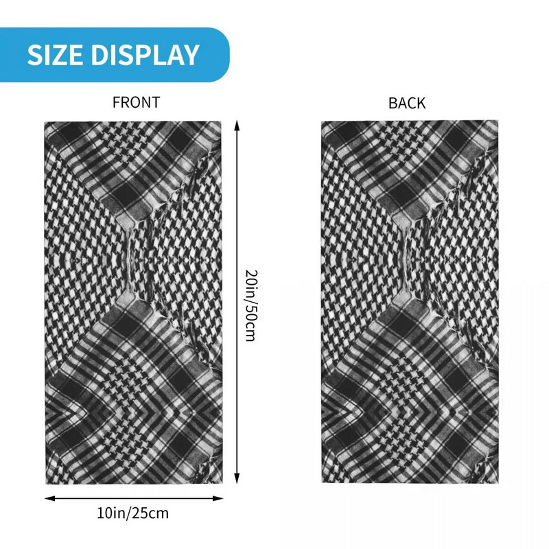 Shemagh Tactical Bandana Neck Gaiter Φουλάρι πολλαπλής χρήσης Μάσκα προσώπου για εξωτερικούς χώρους Unisex Ενήλικες