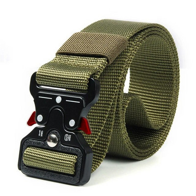 Bărbați centură armata în aer liber vânătoare tactică multifuncțional luptă supraviețuire înaltă calitate Marine Corps pânză pentru nailon masculin de lux